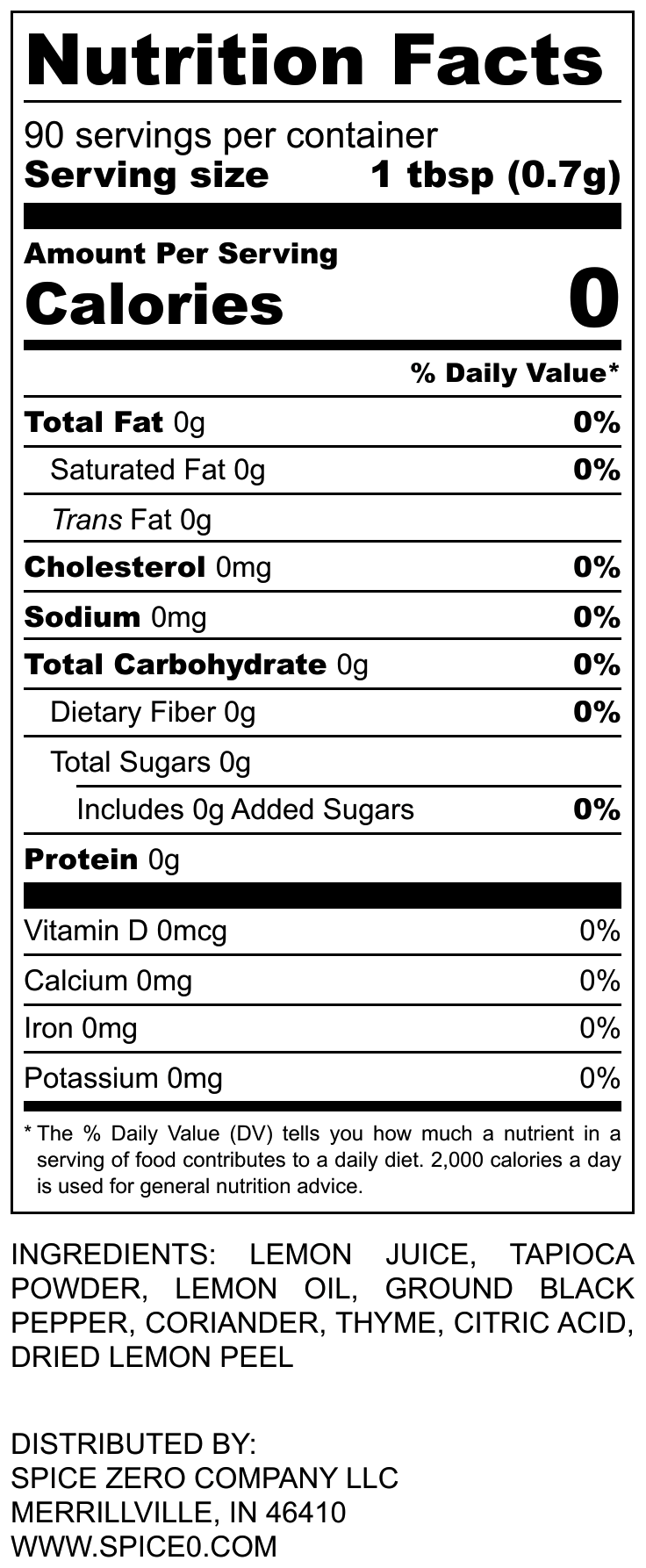 Salt-Free Lemon Pepper Blend